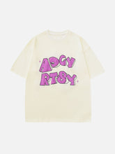 T-Shirt mit Schaumdruck und Sternenmuster
